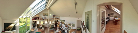 Panorama von Stockhus' Atelier.